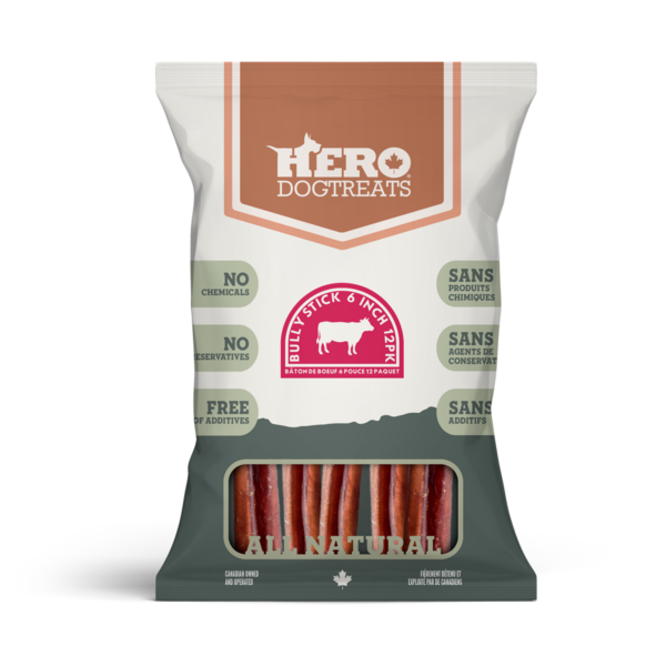 Bully Sticks 6" - 12 Pack