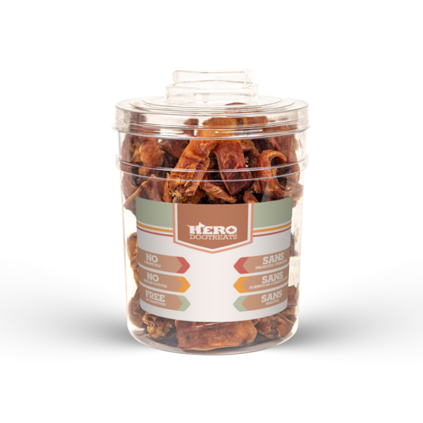 Pig Ear Strips Bulk - 40 Pieces