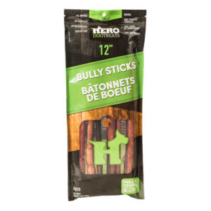 dehydrated beef pizzle chew 12inch 6 pack