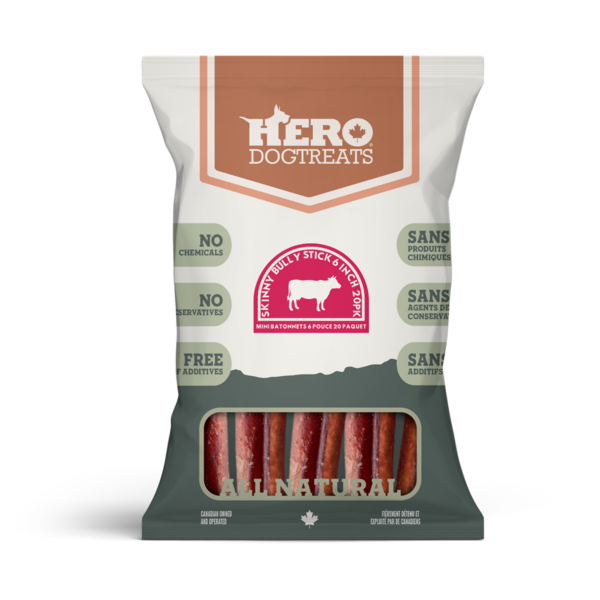 Bully Sticks 6"- 20 pk